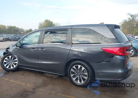 2022 Honda Odyssey Ex-L from USA, damaged, VIN 5FNRL6H7XNB008974